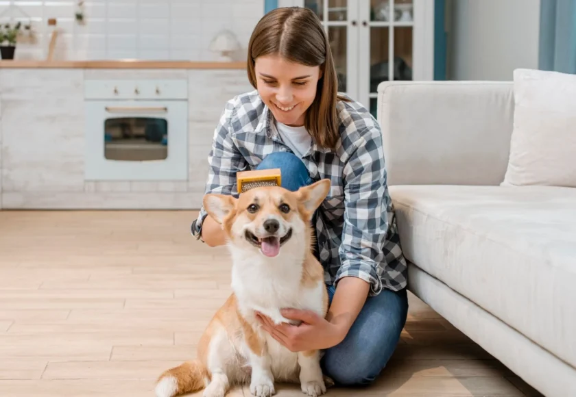 adorable-dog-being-brushed-by-woman-scaled-1920w